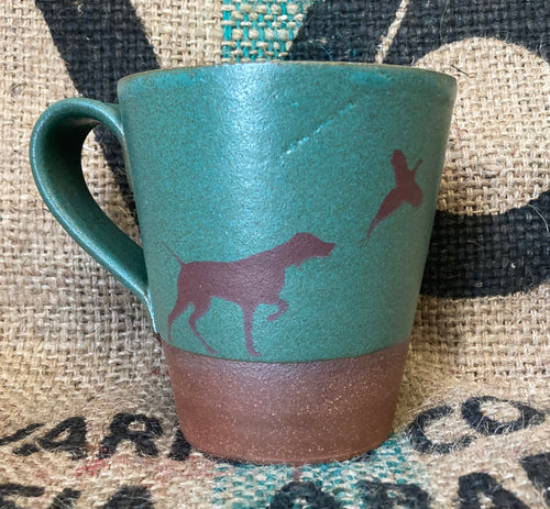 Vizsla and Pheasant Handmade Ceramic Mug